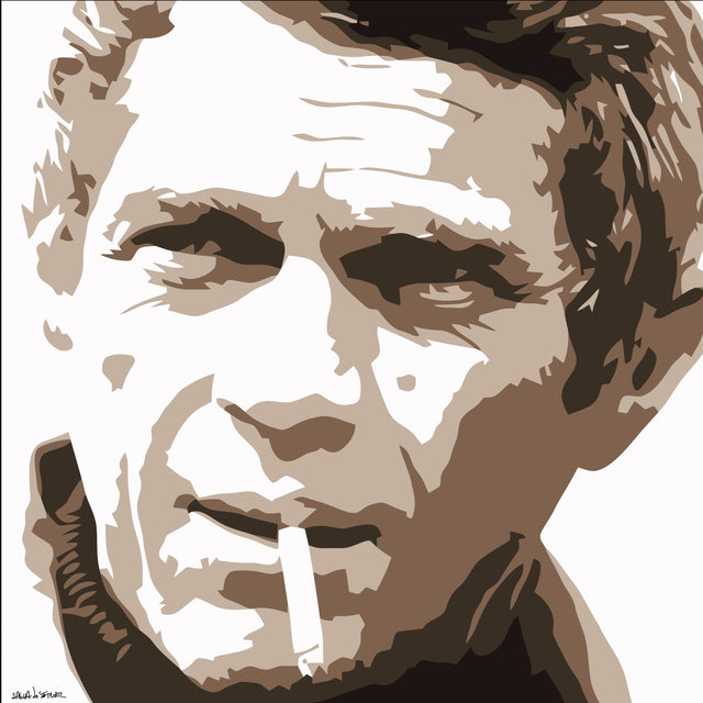 Steve McQueen Smoking Queen Ecru