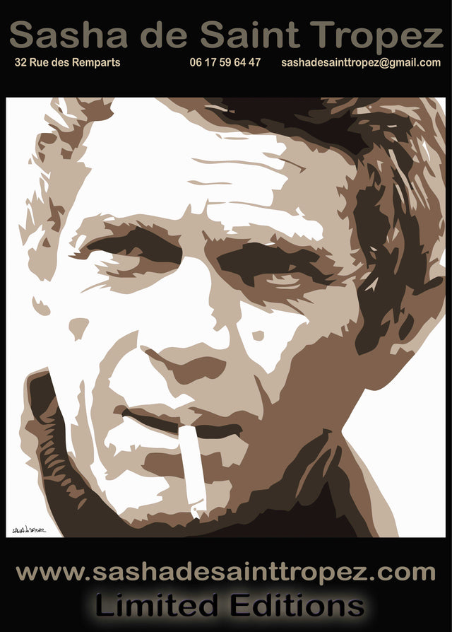 Steve McQueen Smoking Queen Ecru